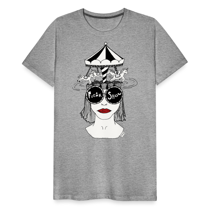 ADHD Freak Show Herre T-shirt - grå meleret