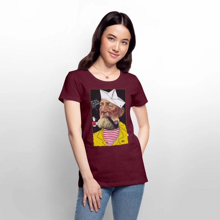 Styrmand Karlsen - Premium Dame T-shirt - vinrød
