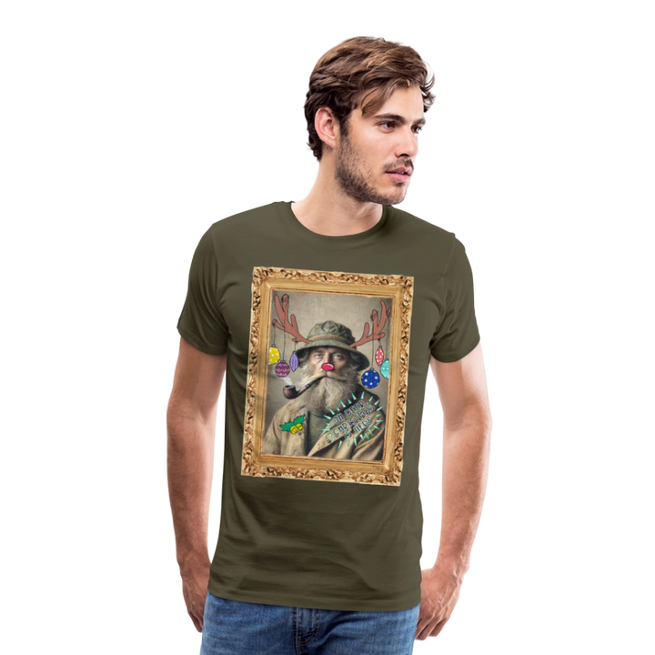 Rudolf Hjort - Premium Herre T-shirt - kaki