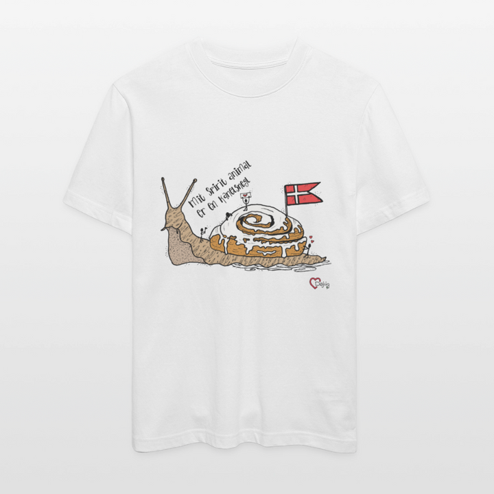 Spirit Animal Kanelsnegl - Unisex T-shirt - hvid