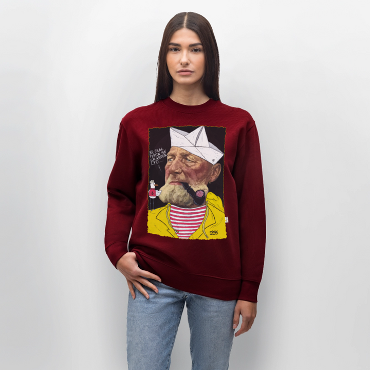 Styrmand Karlsen - Kraftig Unisex Sweatshirt - burgunder-rød
