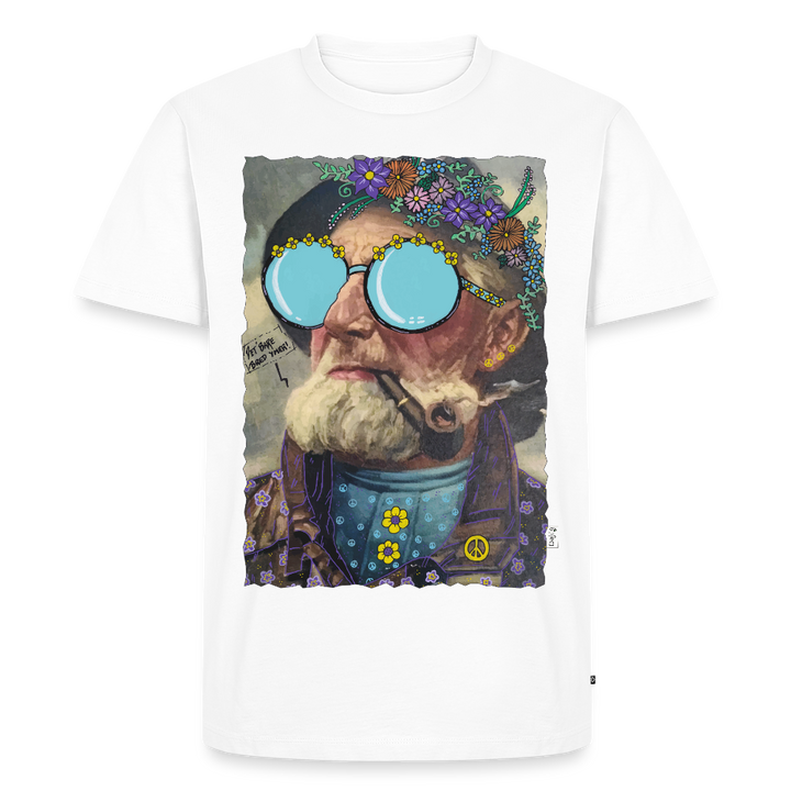 Hippie Hans - Premium Herre T-shirt - hvid