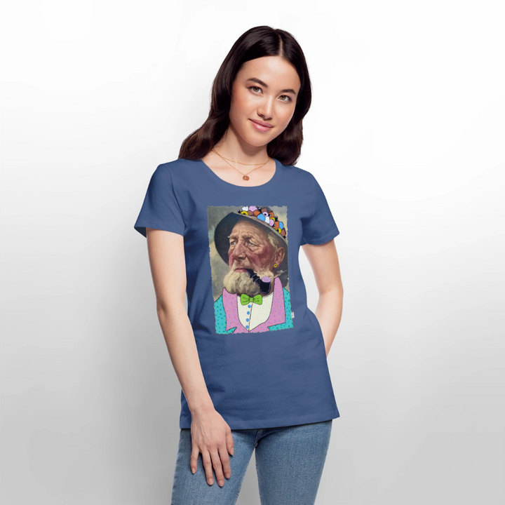 Krymmel Kaj - Premium Dame T-shirt - dueblå