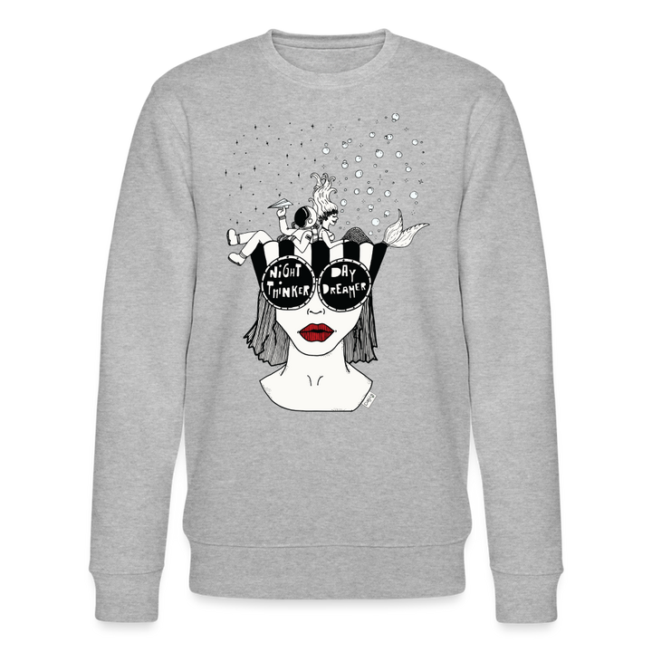 ADHD Day Dreamer, Night Thinker - Unisex Sweatshirt - grå meleret