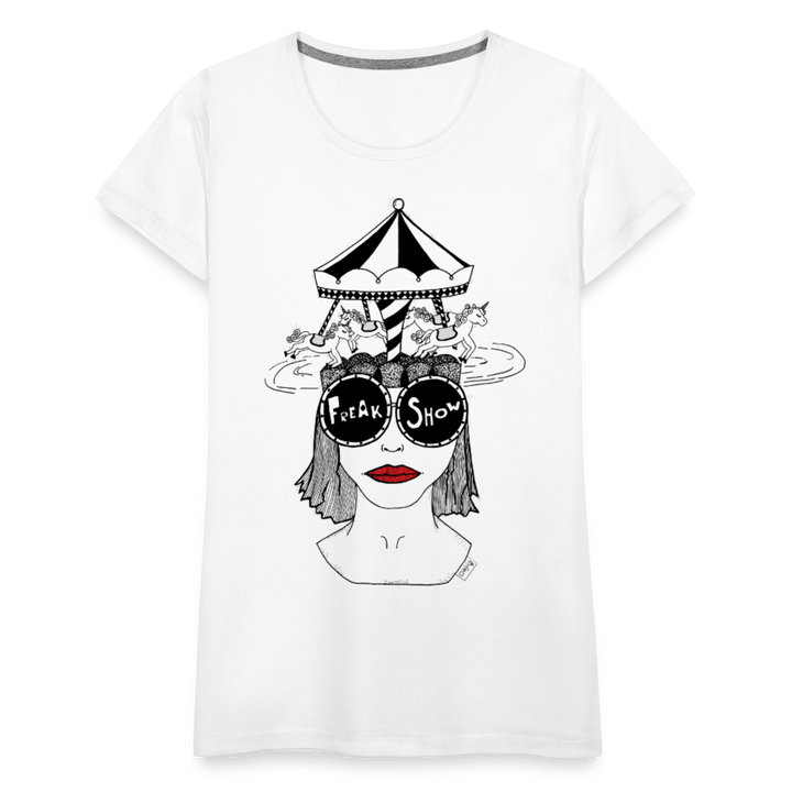 ADHD Freak Show Dame T-shirt - hvid