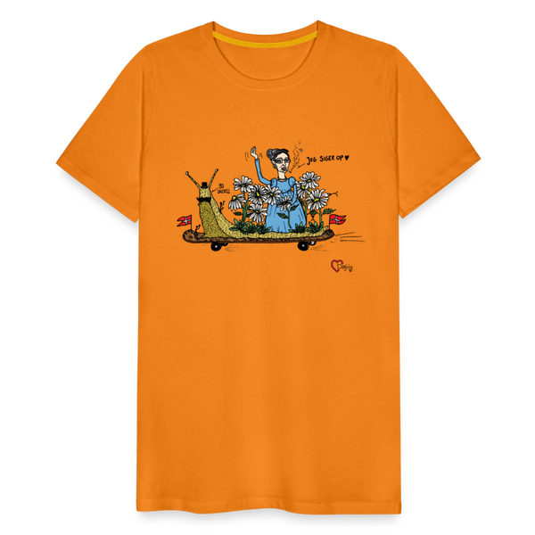 Daisy Me Rollin' Snegl - Eksklusiv Herre T-shirt - orange