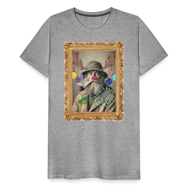 Rudolf Hjort - Premium Herre T-shirt - grå meleret