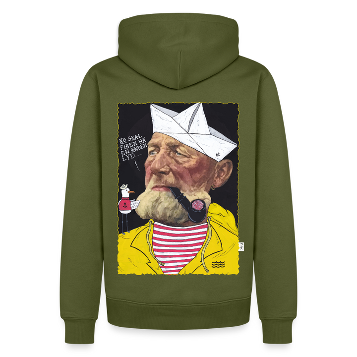 Styrmand Karlsen - Herre Hættetrøje - khaki