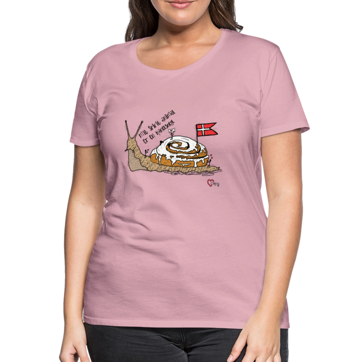 Spirit Animal Kanelsnegl - Eksklusiv Dame T-shirt - lyserosa