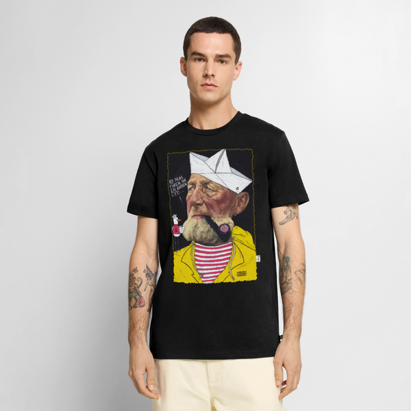 Styrmand Karlsen - Premium Herre T-shirt - sort