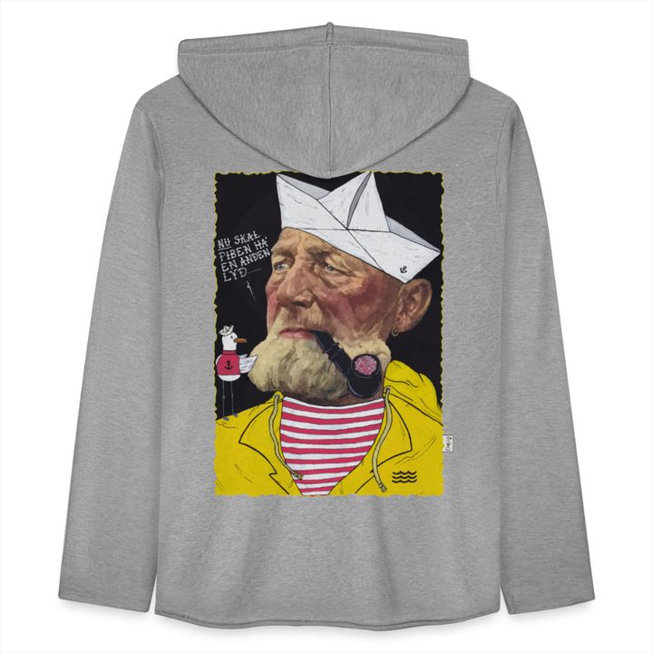 Styrmand Karlsen - Let Unisex Hættetrøje - grå meleret