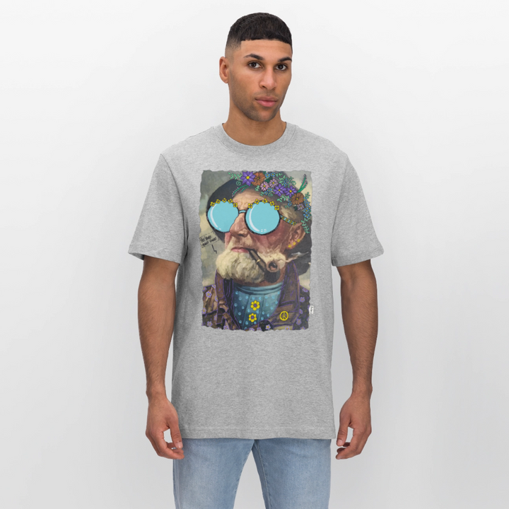 Hippie Hans - Unisex T-shirt - grå meleret