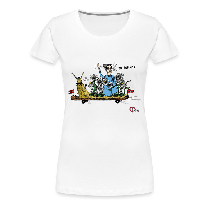 Daisy Me Rollin' Snegl - Eksklusiv Dame T-shirt - hvid