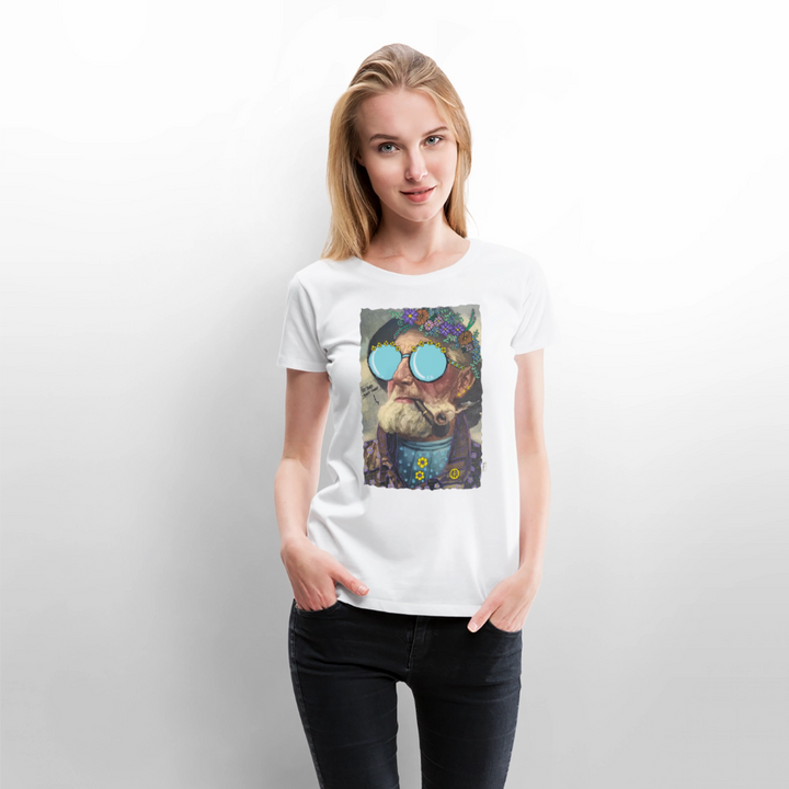 Hippie Hans - Premium Dame T-shirt - hvid