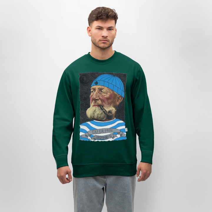 Poul Sømand - Kraftig Unisex Sweatshirt - skovgrøn
