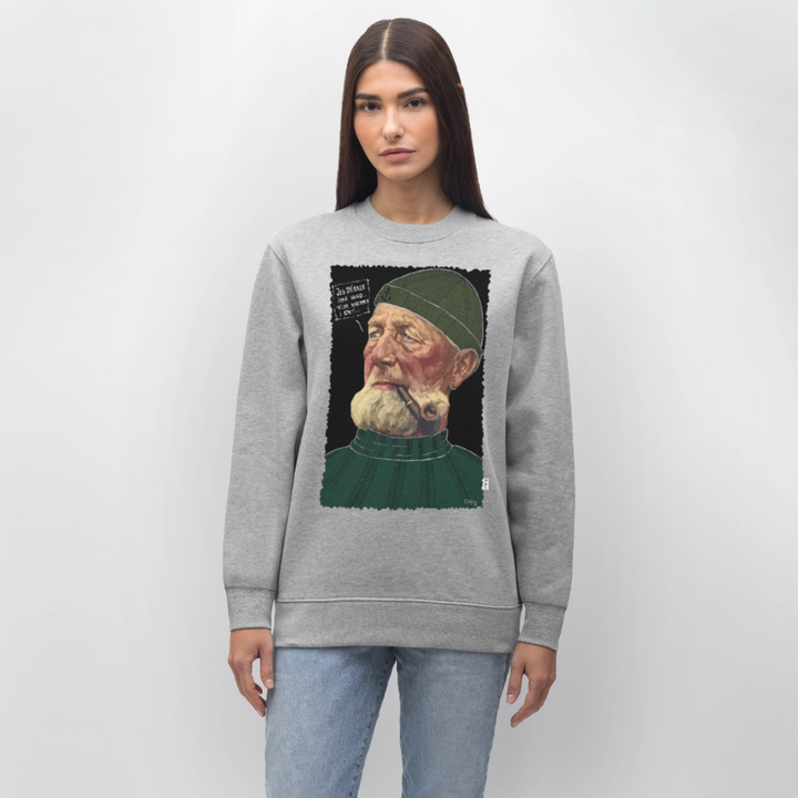 Anker Bådsmand - Kraftig Unisex Sweatshirt - grå meleret