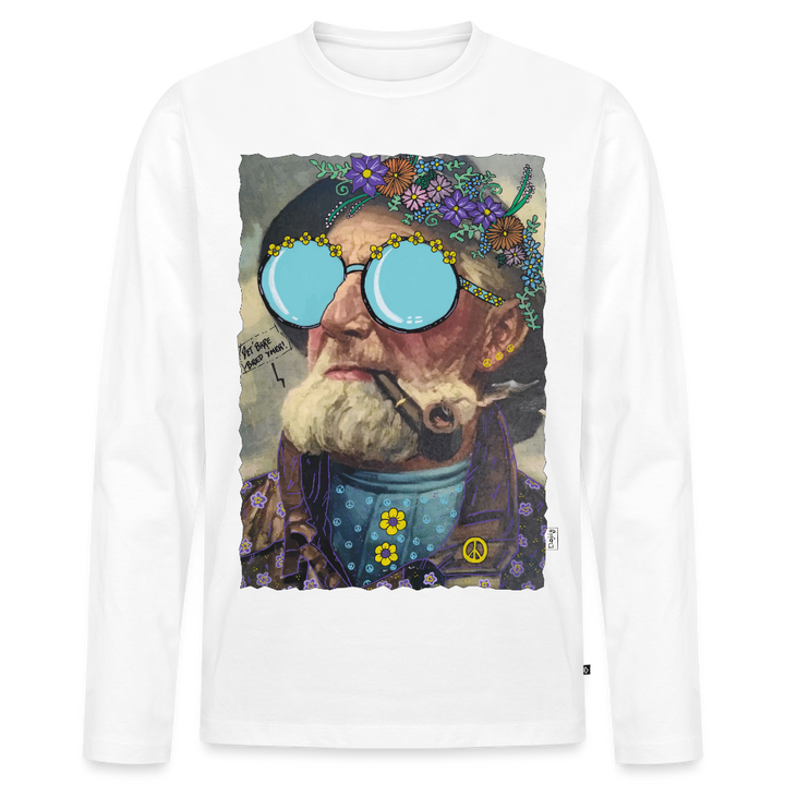Hippie Hans - Herre Langærmet Trøje - hvid