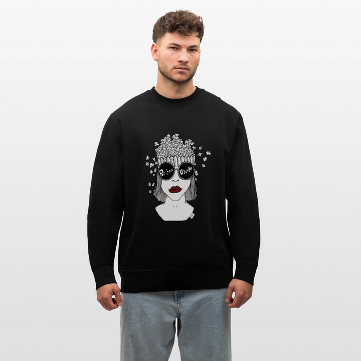 ADHD Popcorn Hjerne - Unisex Sweatshirt - sort