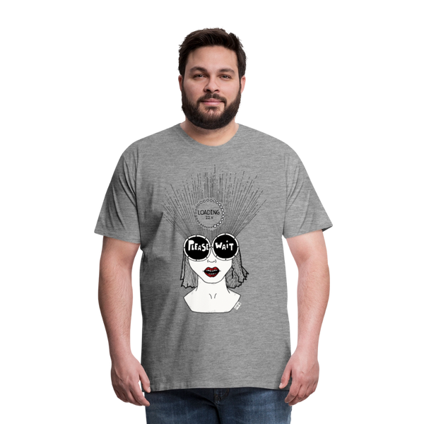 ADHD Loading Herre T-shirt - grå meleret