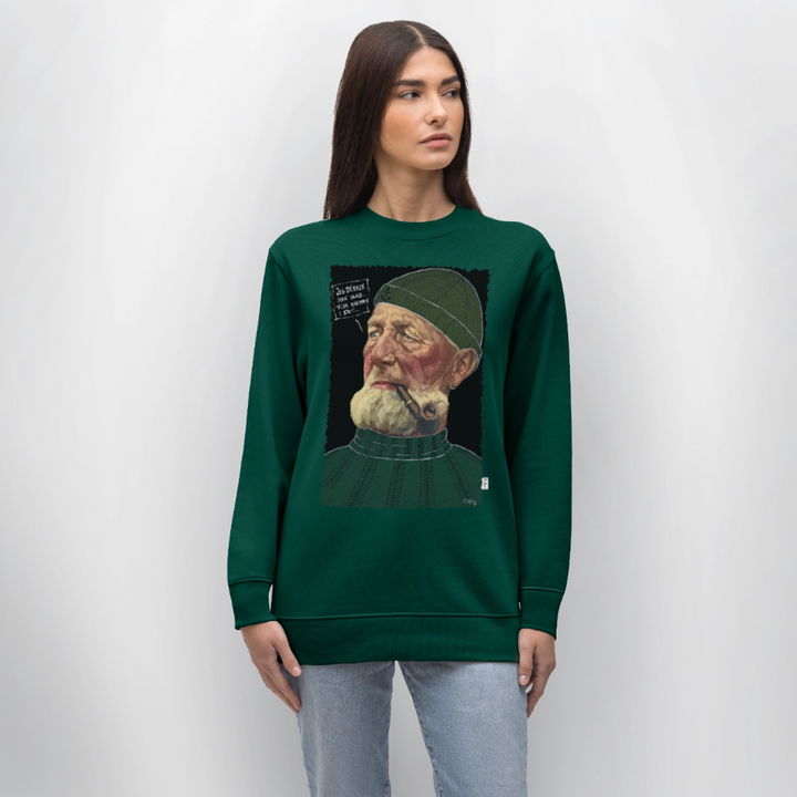 Anker Bådsmand - Kraftig Unisex Sweatshirt - skovgrøn