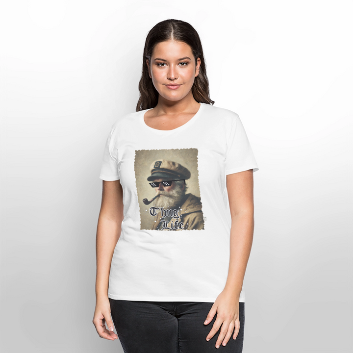 Leif Lurendrejer - Premium Dame T-shirt - hvid