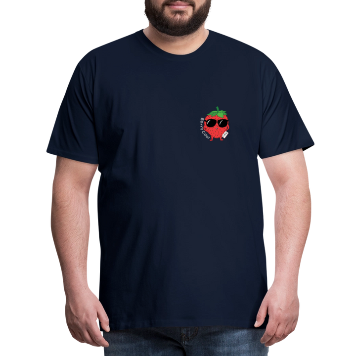 Berry Cool - Premium Herre T-shirt - marineblå