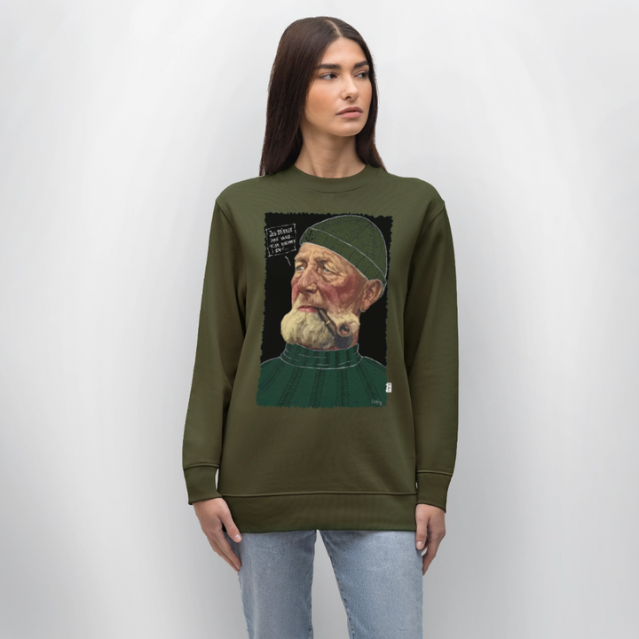Anker Bådsmand - Kraftig Unisex Sweatshirt - khaki