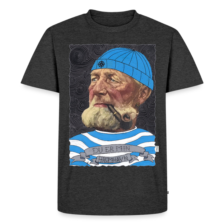 Poul Sømand - Premium Herre T-shirt - antracit meleret