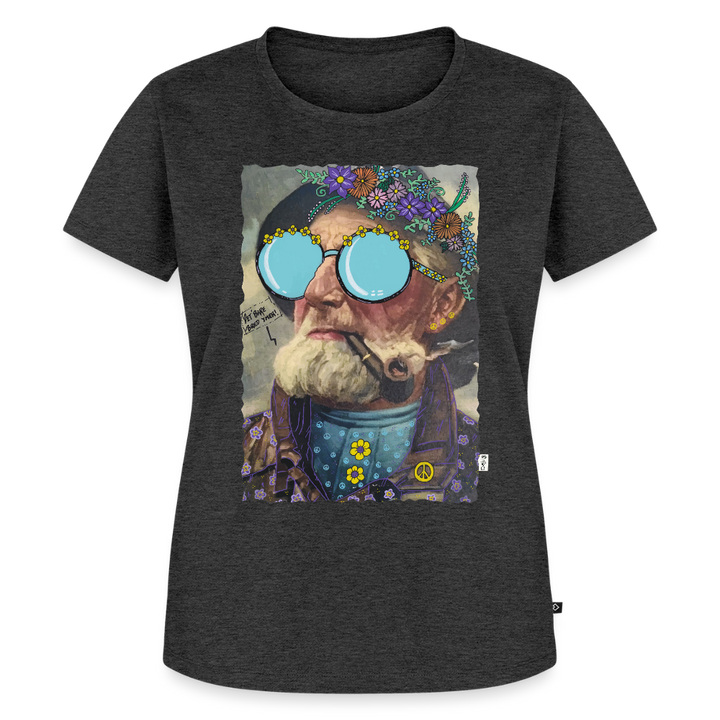 Hippie Hans - Premium Dame T-shirt - antracit meleret