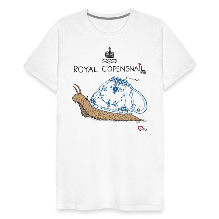 Royal Copensnail - Eksklusiv Herre T-shirt - hvid