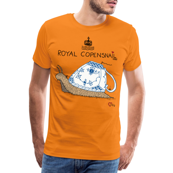 Royal Copensnail - Eksklusiv Herre T-shirt - orange