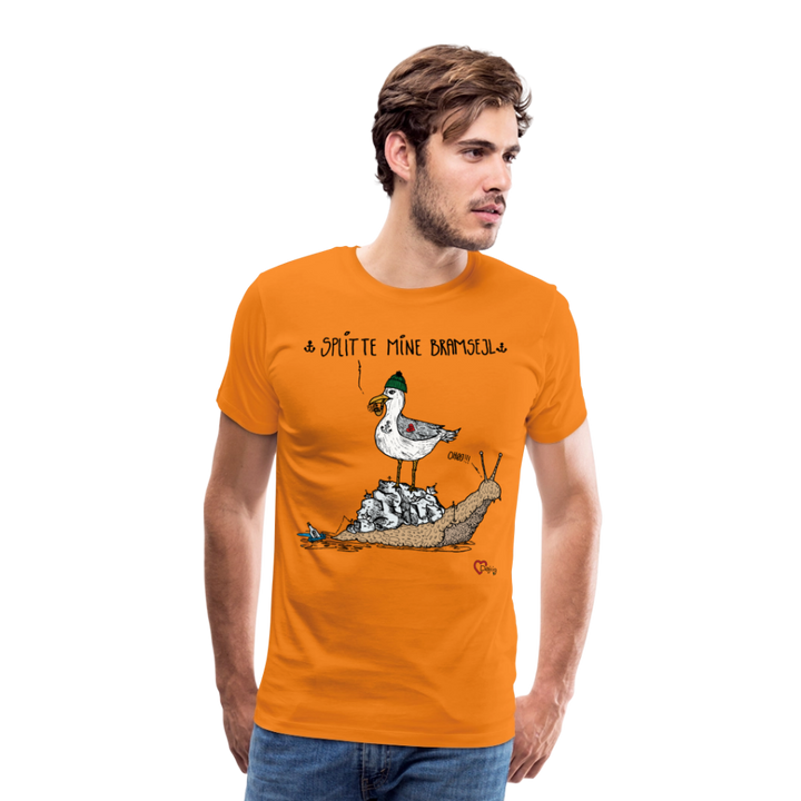 Splitte Mine Bramsejl - Eksklusiv Herre T-shirt - orange