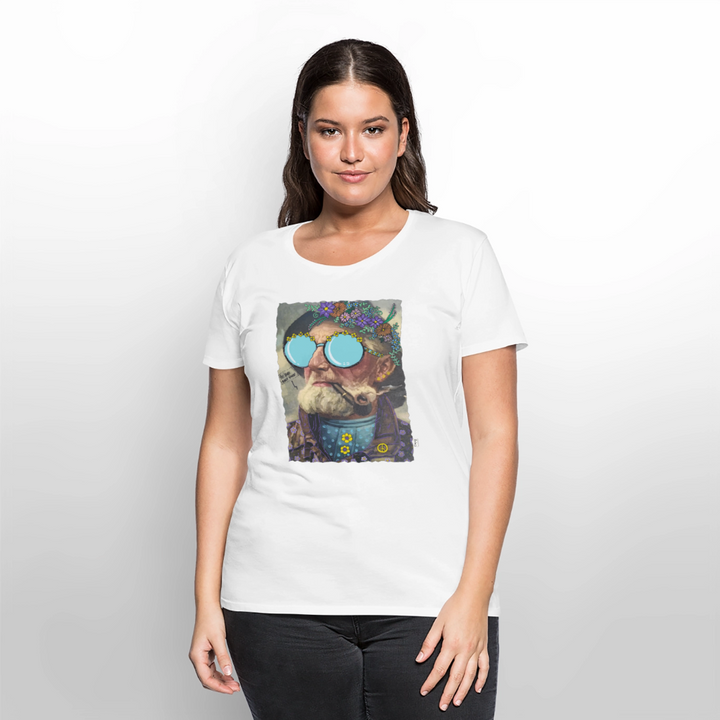 Hippie Hans - Premium Dame T-shirt - hvid