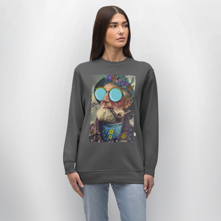 Hippie Hans - Kraftig Unisex Sweatshirt - charcoal
