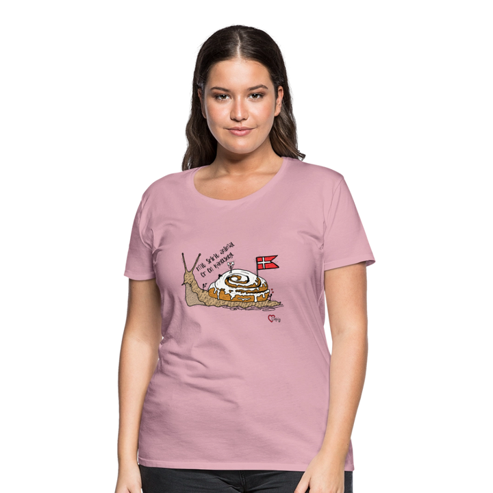 Spirit Animal Kanelsnegl - Eksklusiv Dame T-shirt - lyserosa