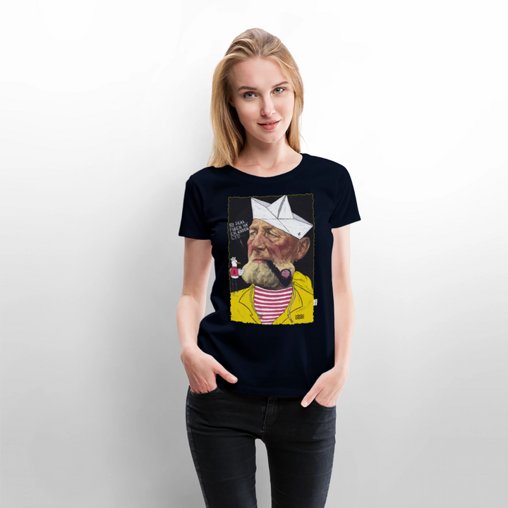 Styrmand Karlsen - Premium Dame T-shirt - navy