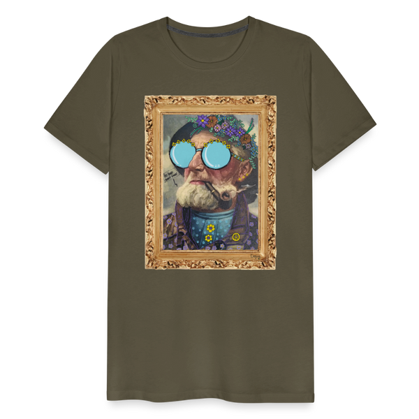 Hippie Hans - Premium Herre T-shirt - kaki