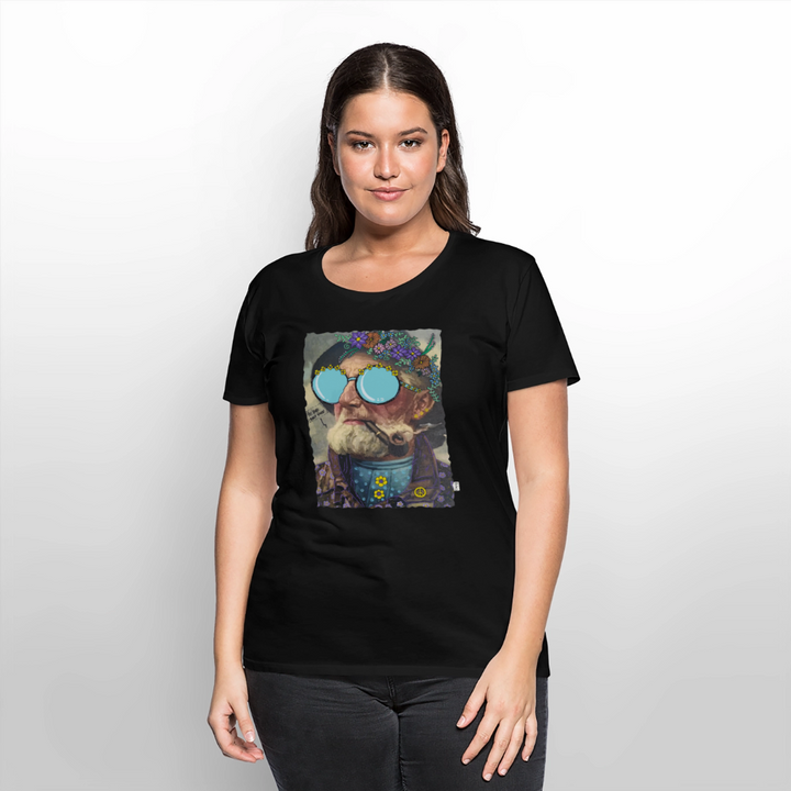 Hippie Hans - Premium Dame T-shirt - sort