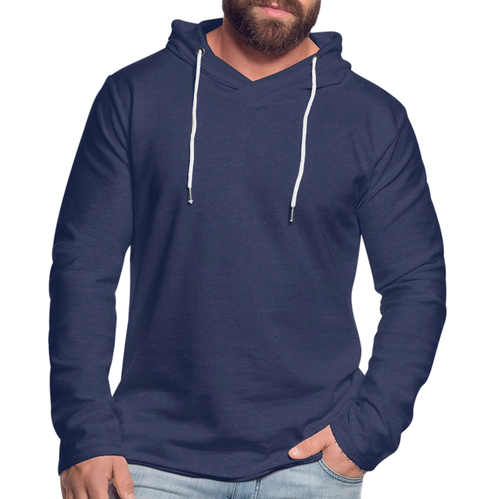 Anker Bådsmand - Let Unisex Hættetrøje - marineblå meleret