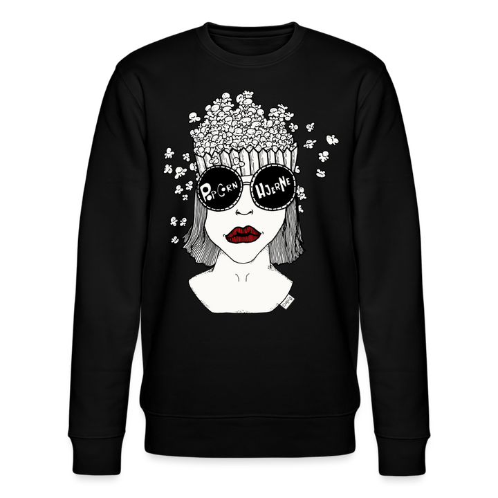 ADHD Popcorn Hjerne - Unisex Sweatshirt - sort