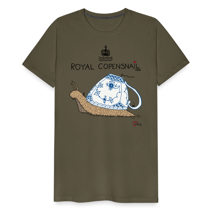 Royal Copensnail - Eksklusiv Herre T-shirt - kaki