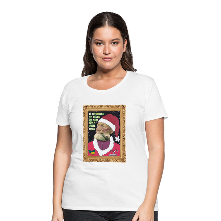 Klaus Santa - Premuim Dame T-shirt - hvid