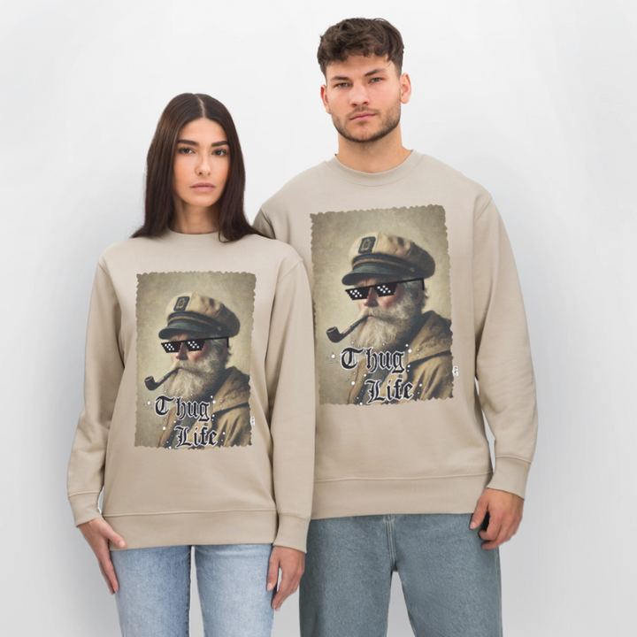 Leif Lurendrejer - Kraftig Unisex Sweatshirt - beige