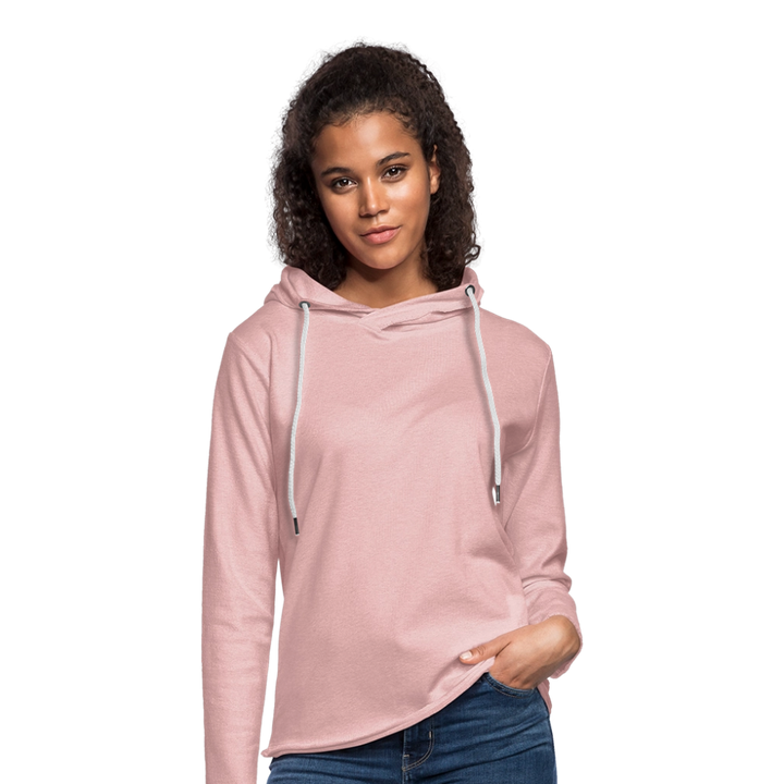 Be a Lighthouse Snegl - Let Unisex hættetrøje - rosa-creme meleret