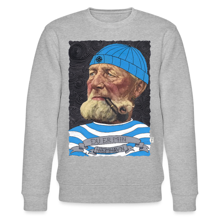 Poul Sømand - Kraftig Unisex Sweatshirt - grå meleret