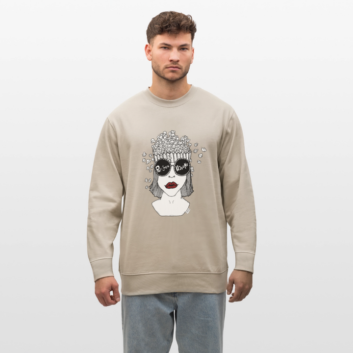 ADHD Popcorn Hjerne - Unisex Sweatshirt - beige