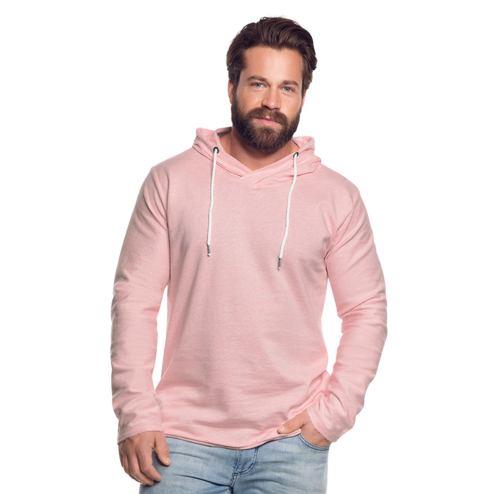 Ta' en Slappelademad Snegl - Let Unisex hættetrøje - rosa-creme meleret