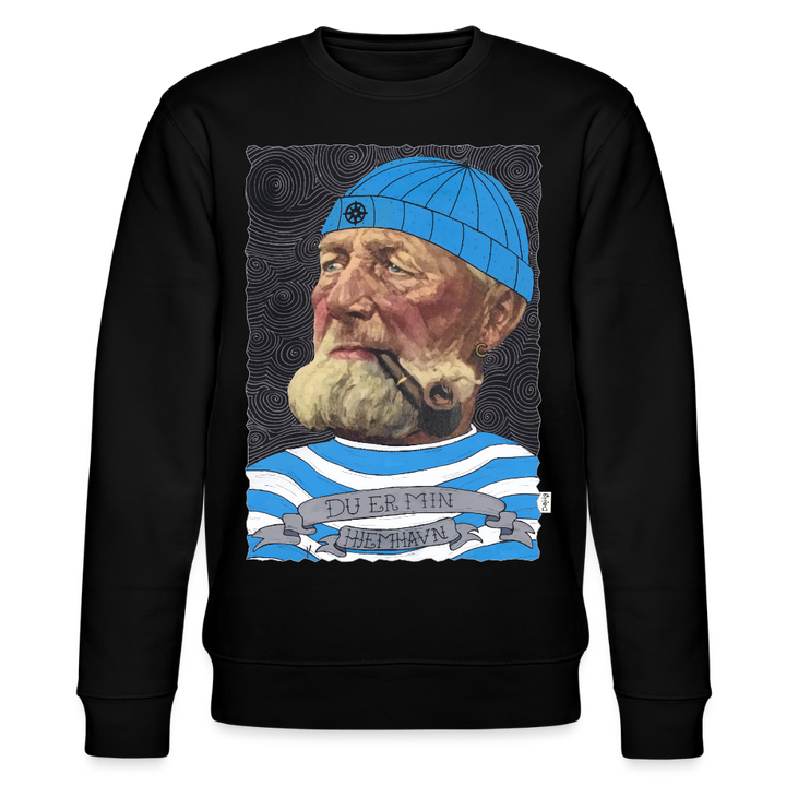 Poul Sømand - Kraftig Unisex Sweatshirt - sort