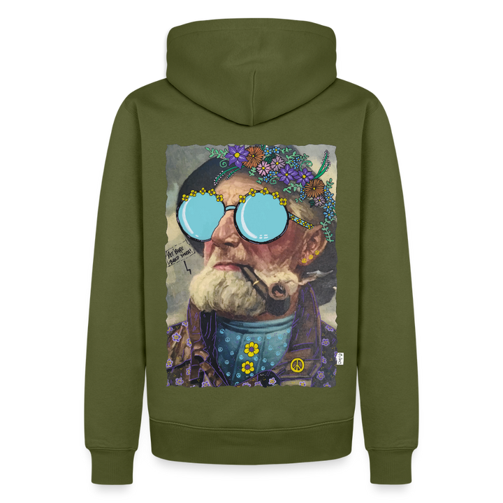 Hippie Hans - Herre Hættetrøje - khaki