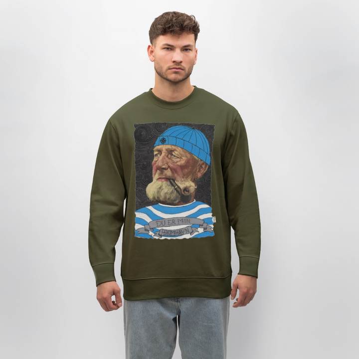 Poul Sømand - Kraftig Unisex Sweatshirt - khaki